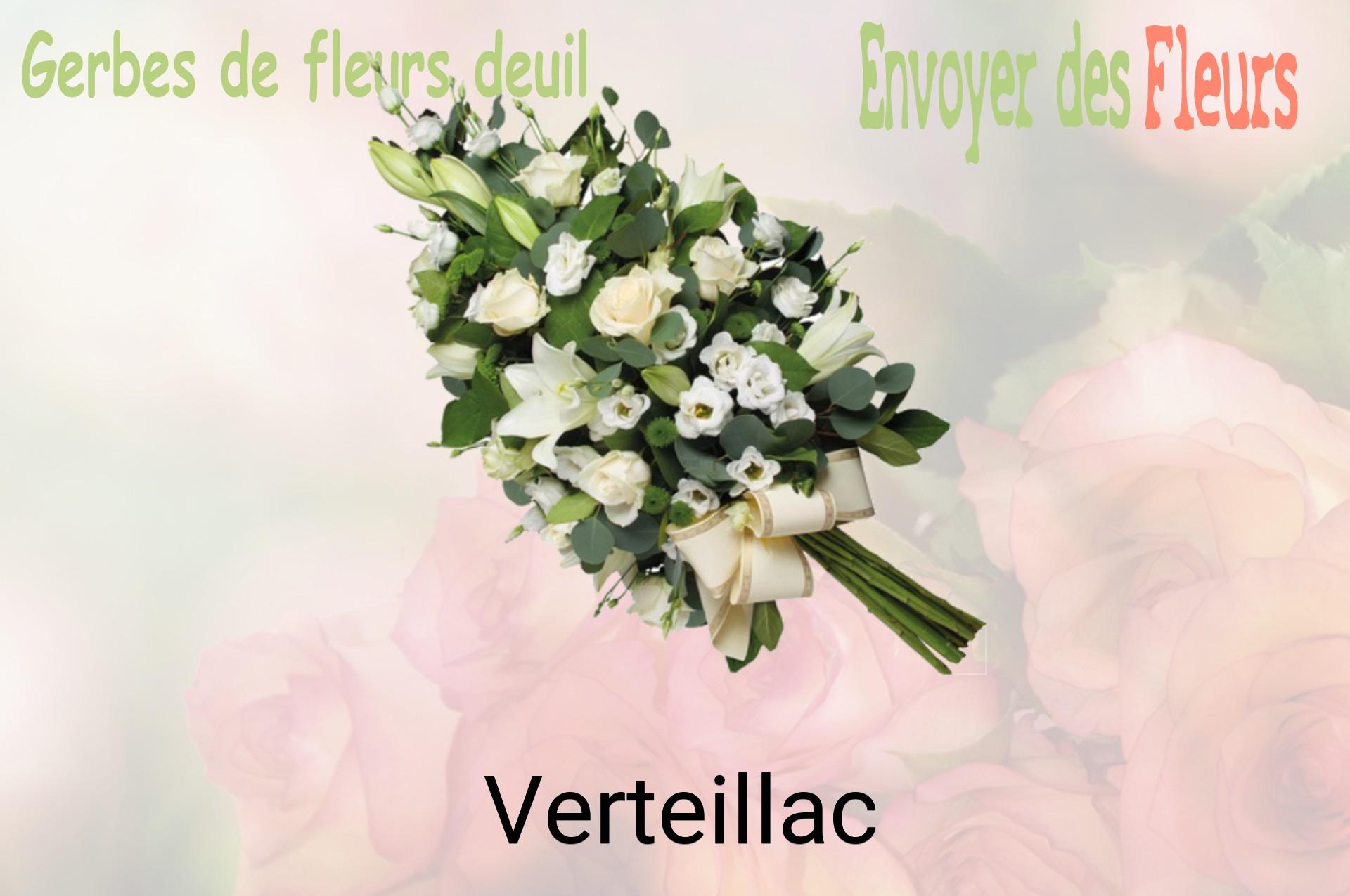 Gerbe de fleurs de deuil livrée à Verteillac